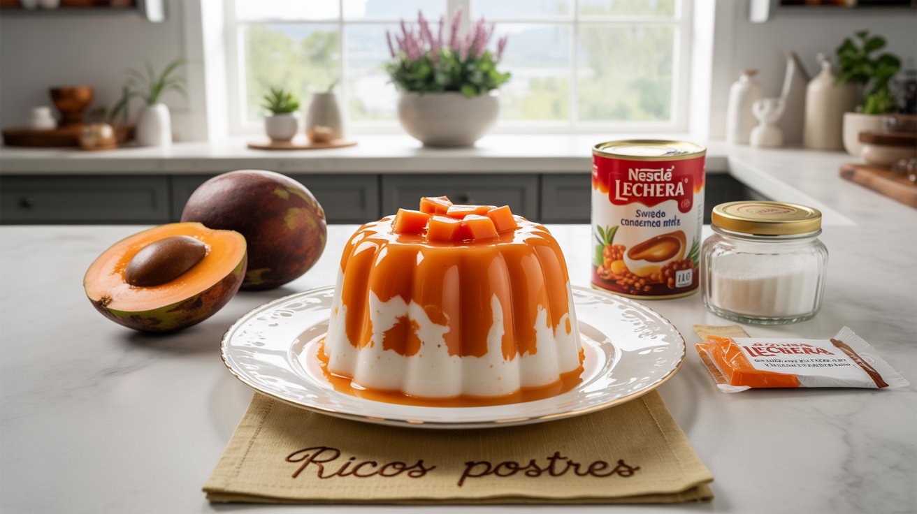 Gelatina de Mamey con Leche Condensada de Chiapas