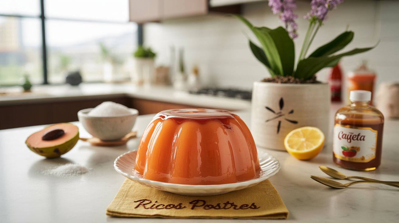 Gelatina de Mamey y Cajeta con Toques Michoacanos