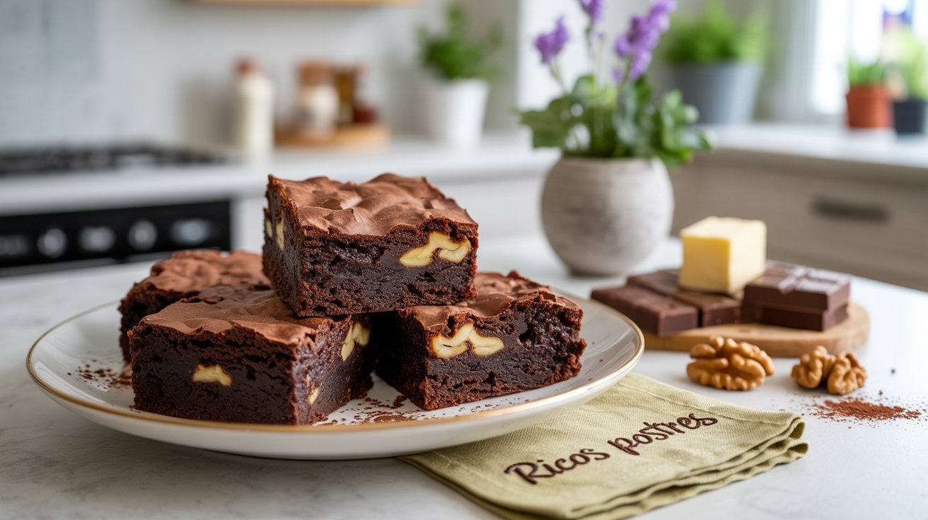 Brownies con Nuez de Castilla y Chocolate Amargo, Sabores de Querétaro