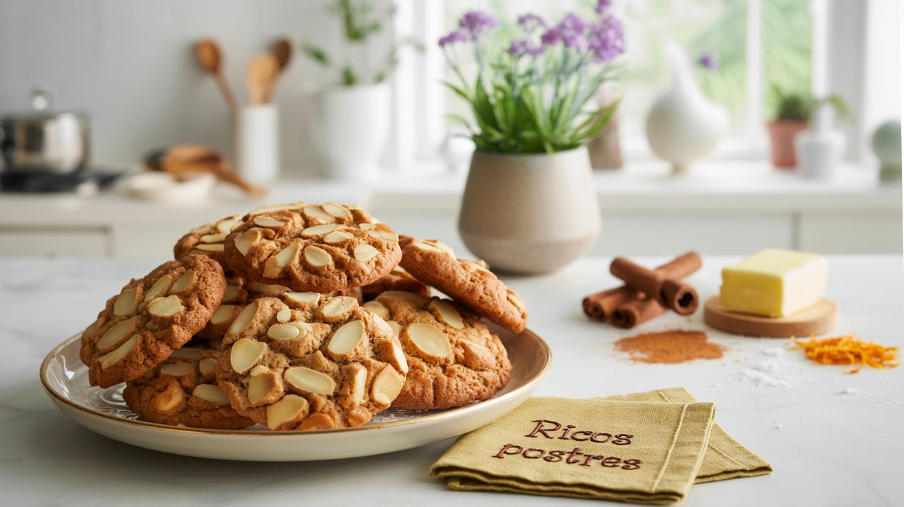 Galletas de Almendra y Canela con Toques de Naranja, Inspiración Poblana