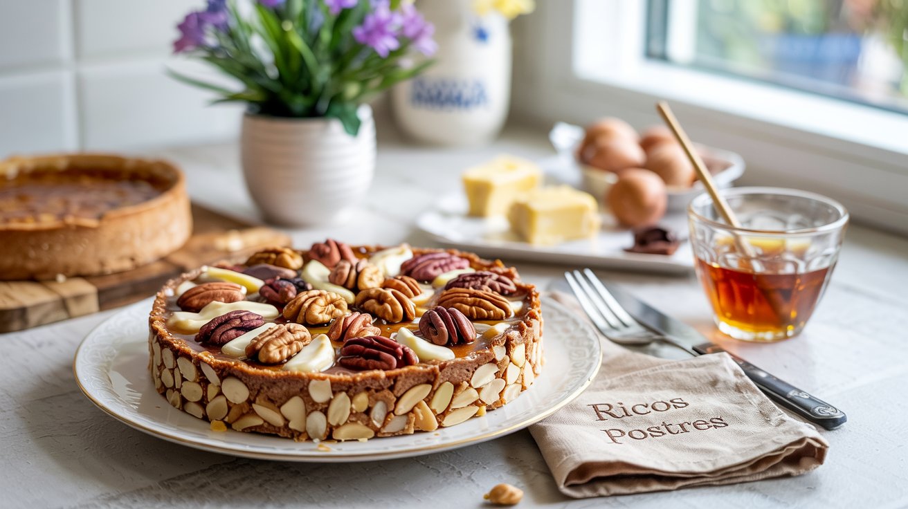Tarta de Nueces Mixtas con Miel de Agave, Tradición Zacatecana